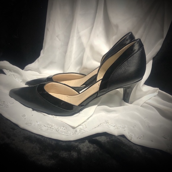 Classy, Black, Smooth & Patten Leather, Women’s Heels, by Stride Rite - Picture 4 of 8